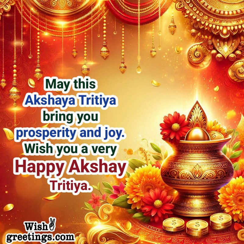 Wish You A Very Happy Akshaya Tritiya Lovely Image