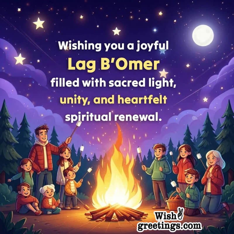 Wishing You A Joyful Lag B’omer Spiritual Image