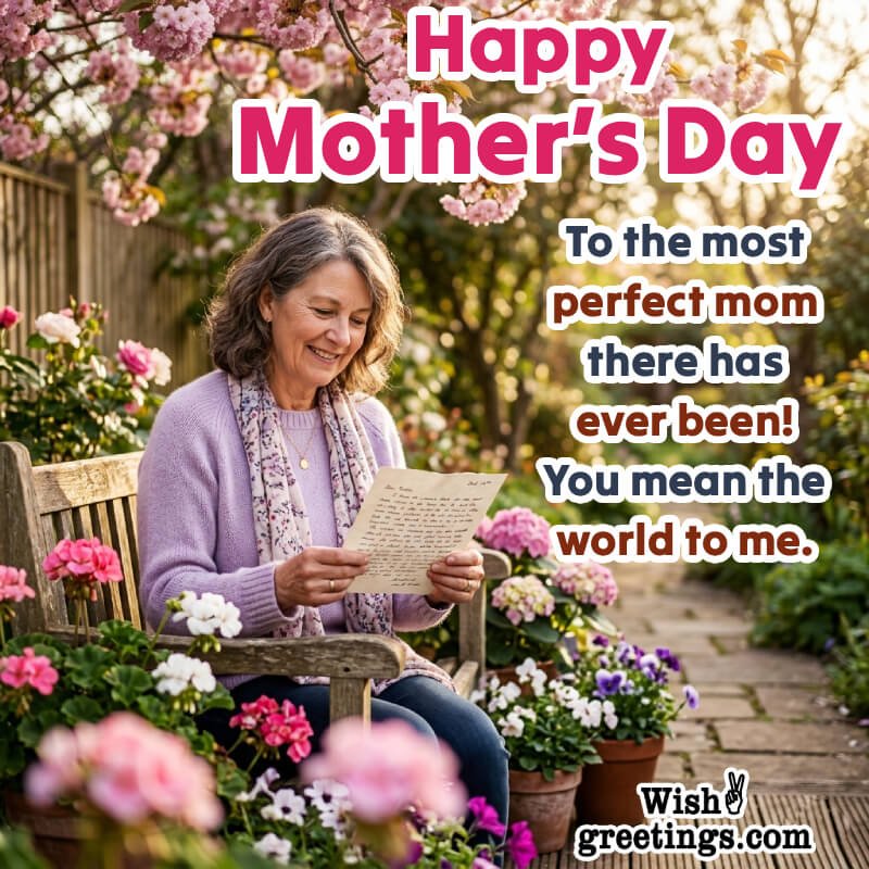 Happy Mother’s Day To The Most Perfect Mom Best Wish Pic