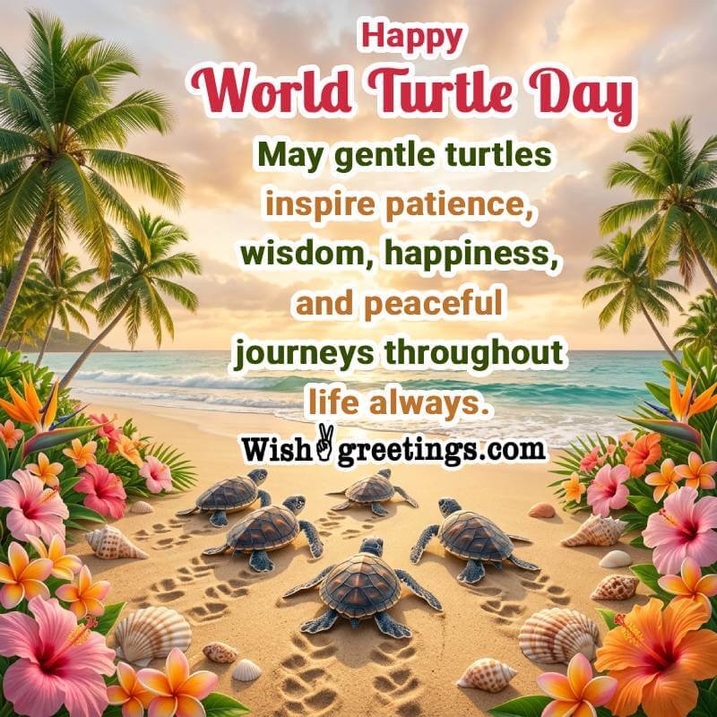 Happy World Turtle Day Best Message Picture