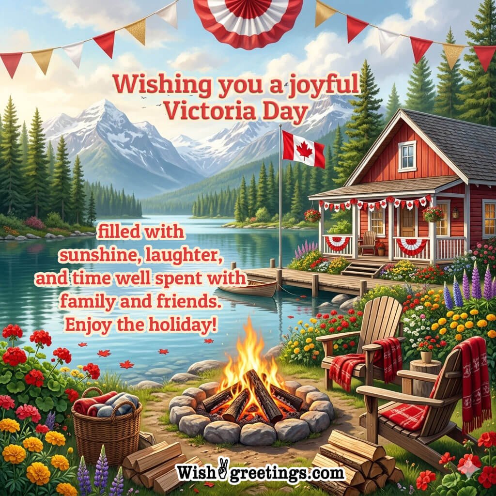 Joyful Victoria Day Holiday Greeting Photo