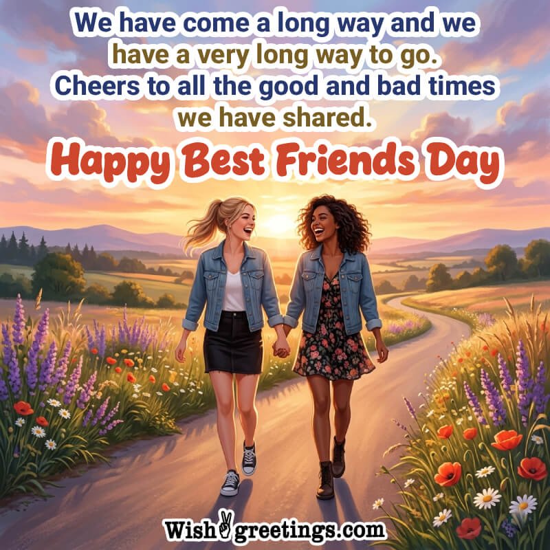 Happy Best Friends Day Lovely Wishing Image