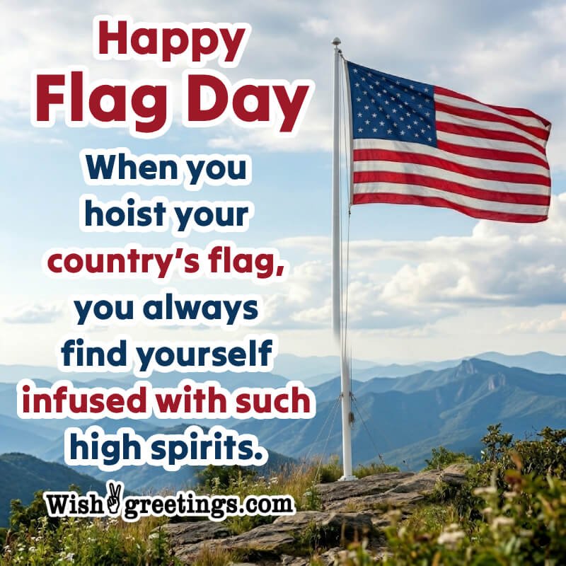 Happy Flag Day Best Wishing Picture