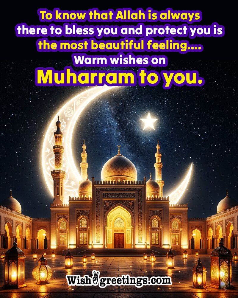 Warm Wishes On Muharram To You Blessed Image