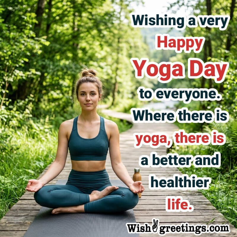 Wishing You A Very Happy Yoga Day To Everyone Nice Image