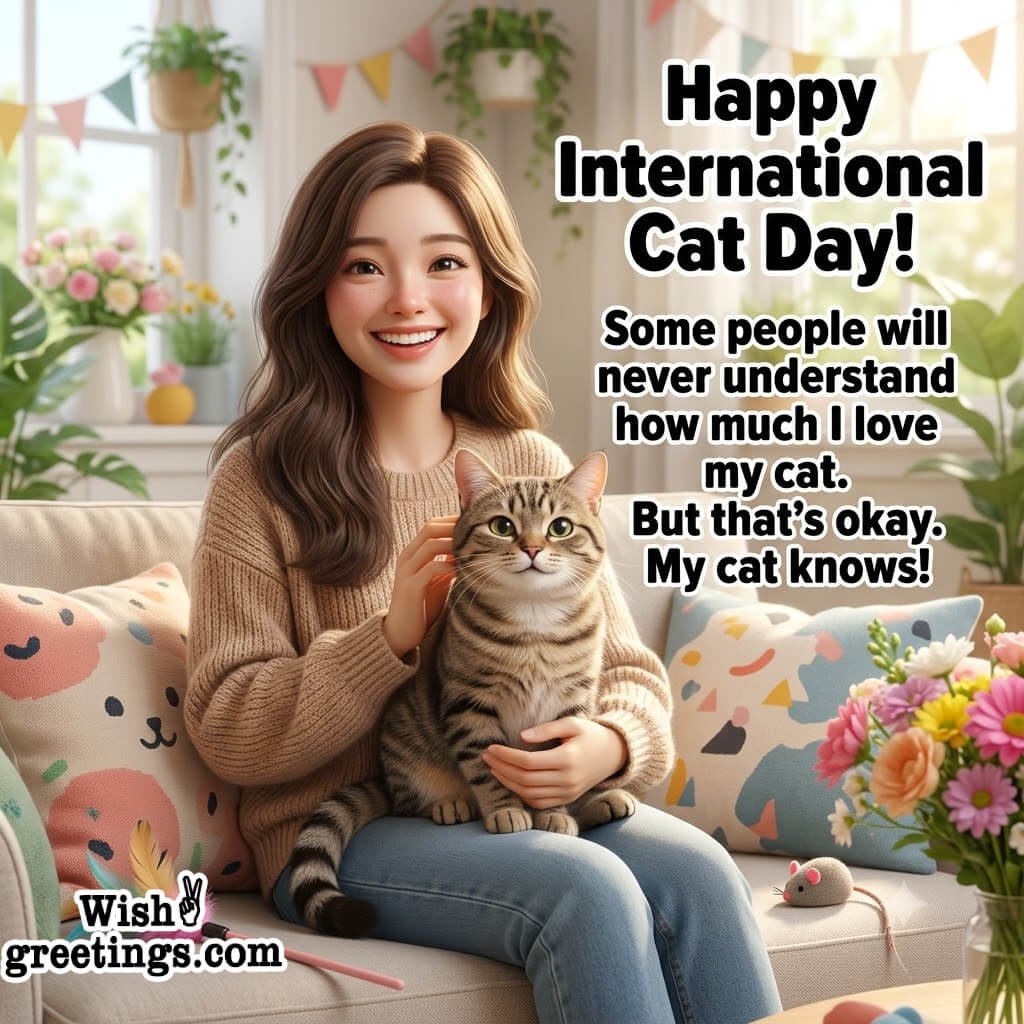 Happy International Cat Day Best Status Image