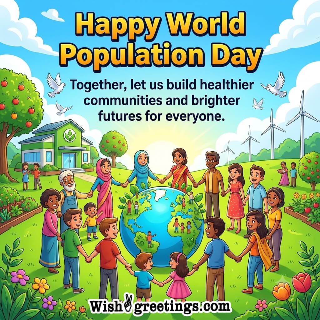 Happy World Population Day Nice Message Image