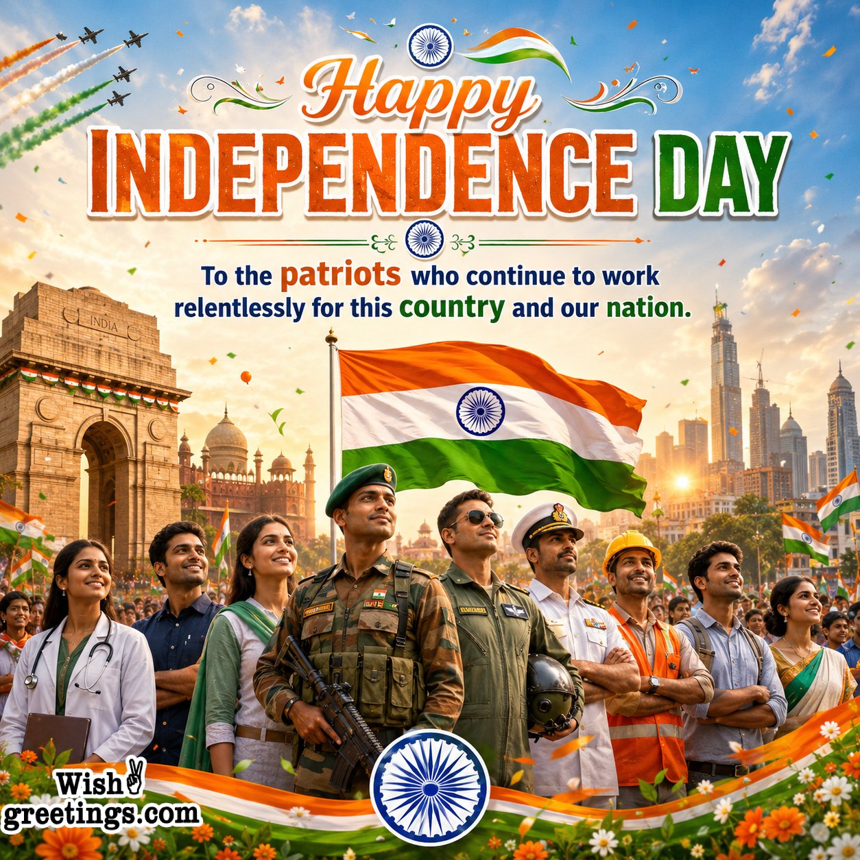Happy Independence Day Lovely Greeting Picture