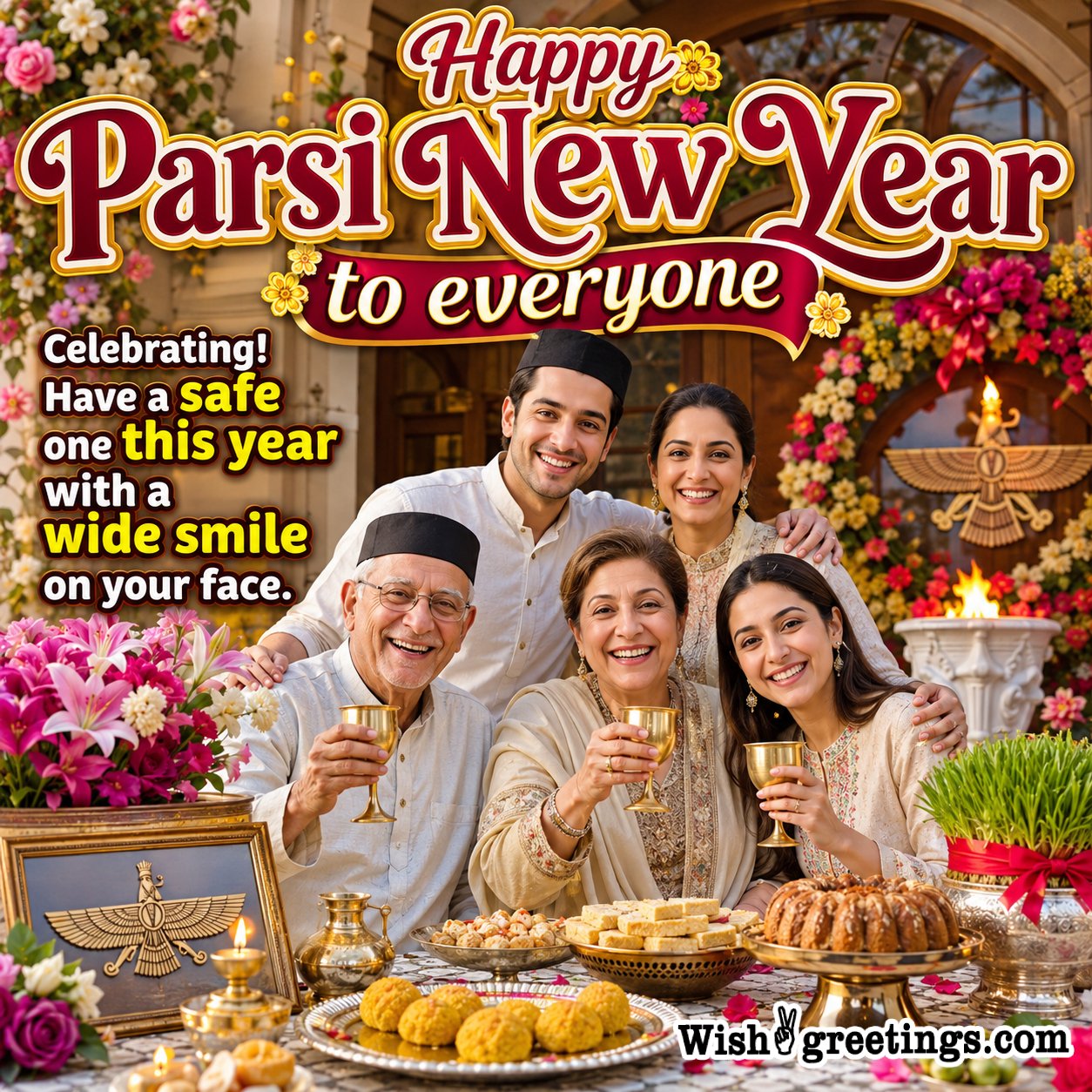 Happy Parsi New Year To Eveyone Wonderful Wish Pic