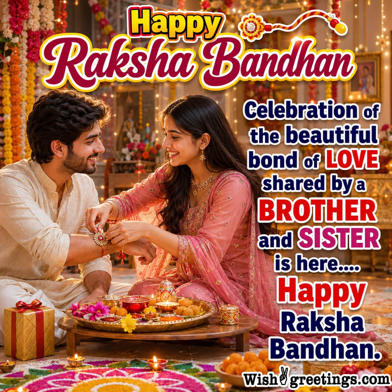 Happy Raksha Bandhan Beautiful Bond Of Brother And Sister Best Pic