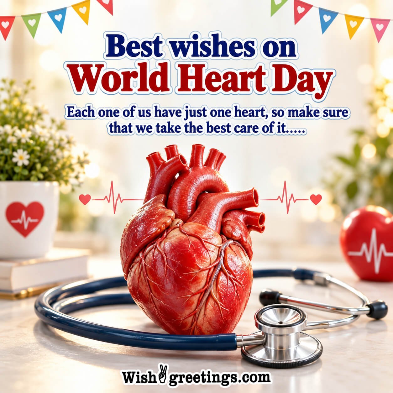 Best Wishes On World Heart Day Image