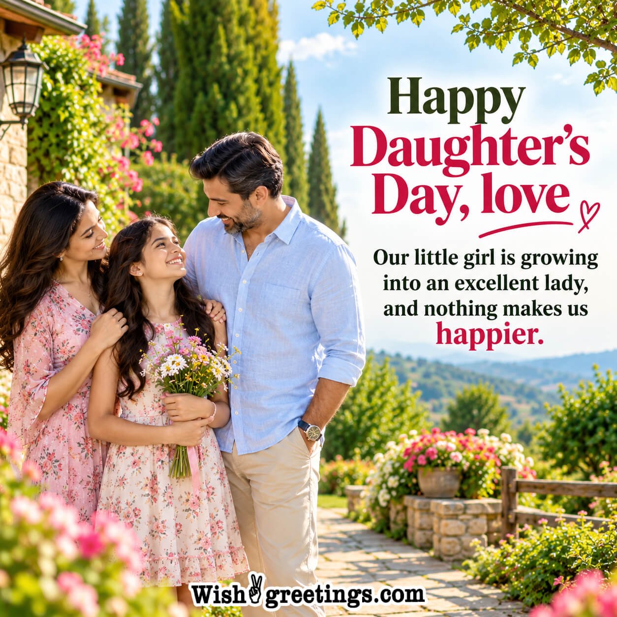 Happy Daughters Day Love Best Wish Pic
