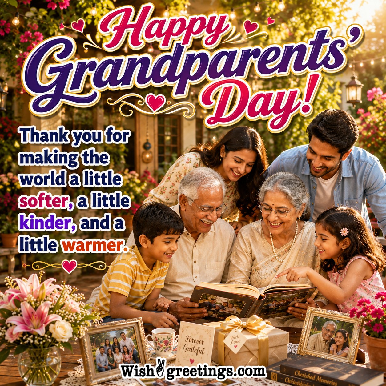 Happy Grandparents Day Thankyou Wishing Image