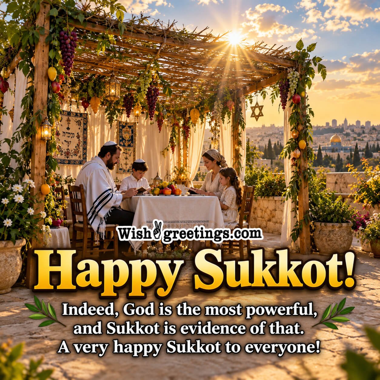 Happy Sukkot To Everyone Lovely Wishing Image
