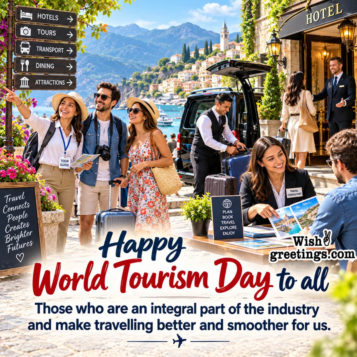 Happy World Tourism Day To All Nice Status Image