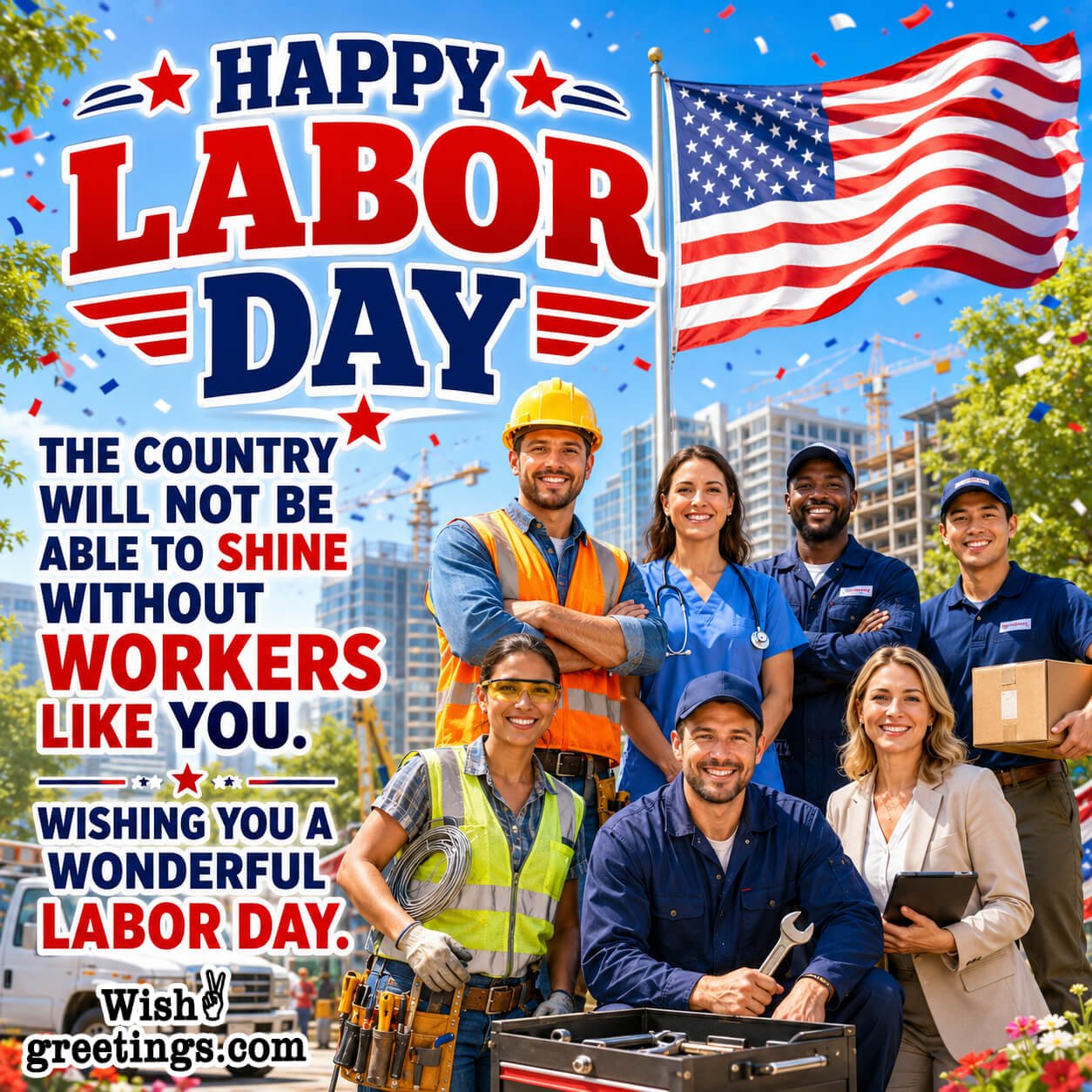 Wishing You A Wonderful Labor Day Best Wish Pic