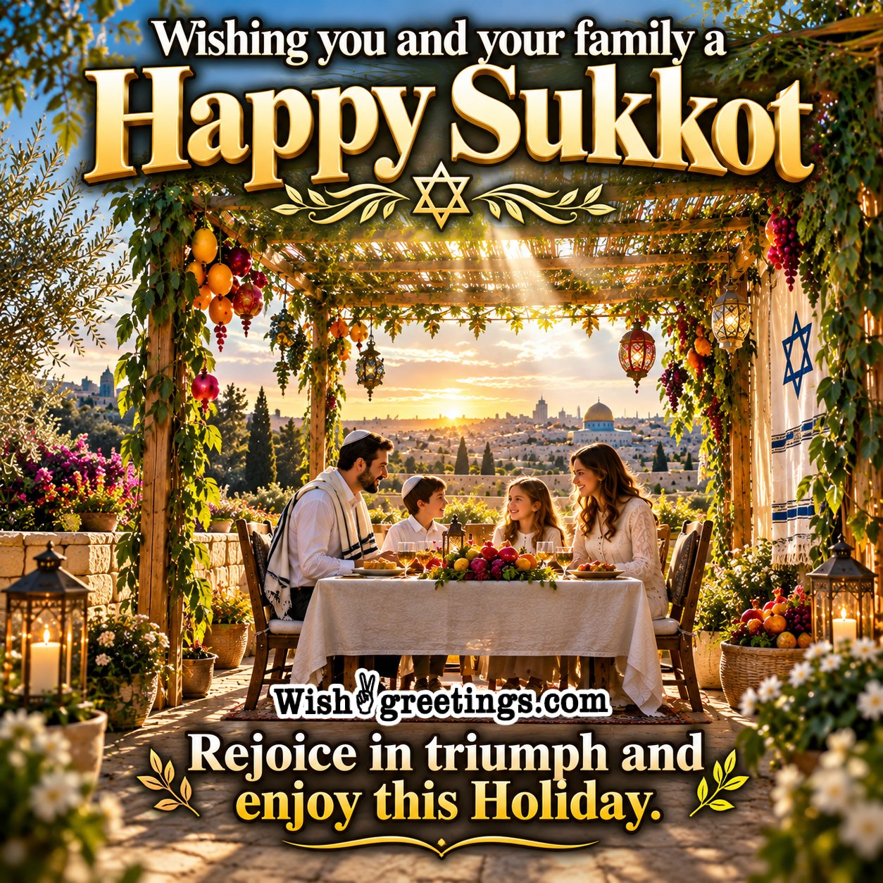 Wishing You And Your Family A Happy Sukkot Image