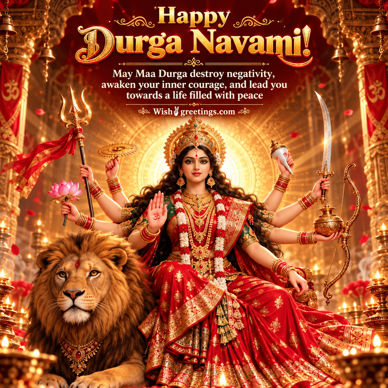 Happy Durga Navami Lovely Status Image
