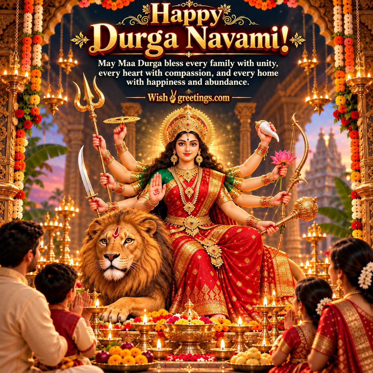 Happy Durga Navami To You And Your Family Best Image