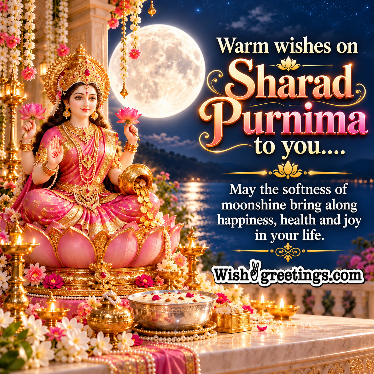 Warm Wishes On Sharda Purnima To You Best Image